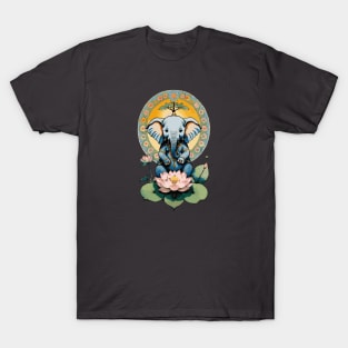 Ganesh Lotus Blossom Mandala T-Shirt